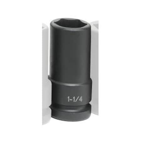 Light House Beauty Socket 1-.25 1in. Deep IMP 6 Point DP TW Black LI1080926